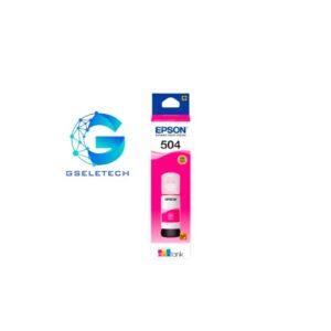 Botella de tinta EPSON T504-AL, color Magenta, contenido 70ml.